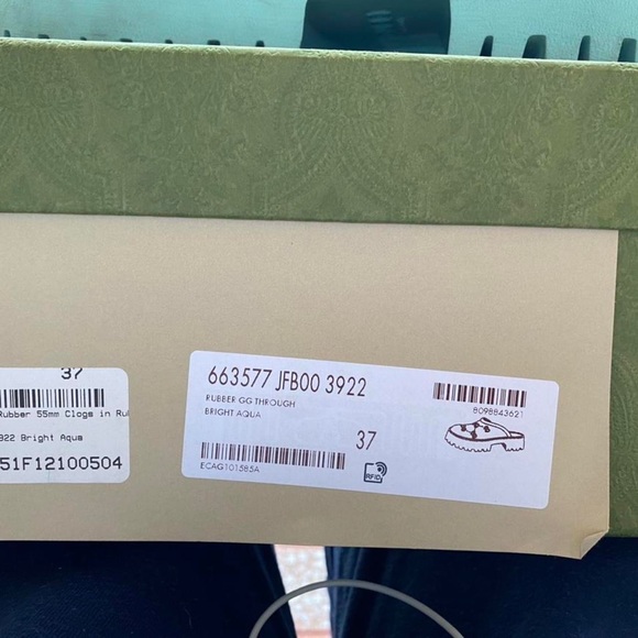 Authentic #Gucci platforms in aqua - Picture 3 of 4